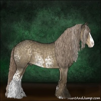 Horse Color:White Spotted Chocolate Palomino Dun Splash 