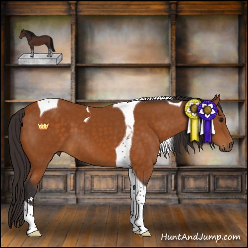 Horse Color:Buckskin Sabino Tobiano 