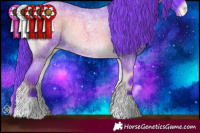 Horse Color:Watercolor Chocolate Blue Onyx Roan Varnish