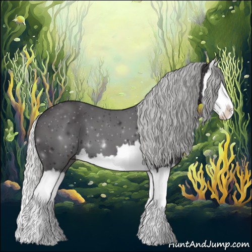 Horse Color:Silver Smoky Black Chinchilla Splash 