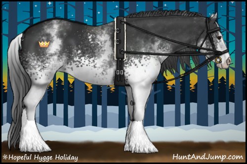 Horse Color:White Spotted Black 