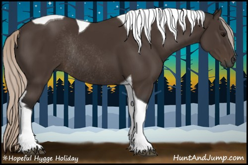 Horse Color:Gray Silver Black Tobiano Rabicano 