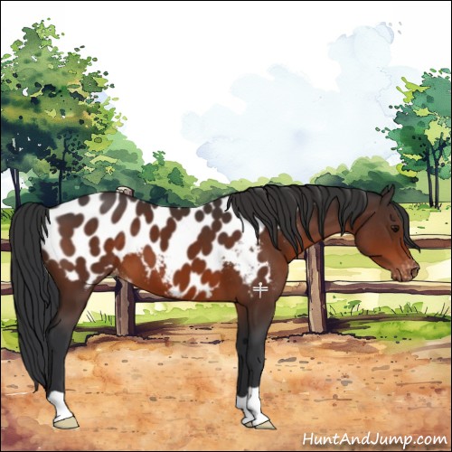 Horse Color:Bay Appaloosa 