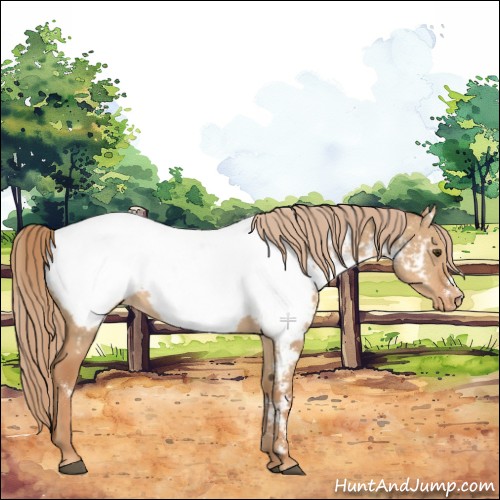 Horse Color:White Spotted Red Dun Appaloosa 