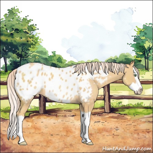 Horse Color:Gold Cream Champagne Splash Appaloosa 