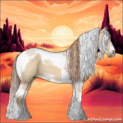Horse Color:Red Dun Splash Tobiano Frame 