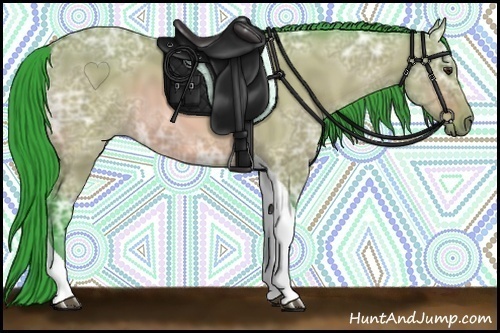 Horse Color:Watercolor Bay Ice Dun Tobiano