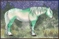 Horse Color:Watercolor White Spotted Silver Brown Chinchilla Ice Onyx 