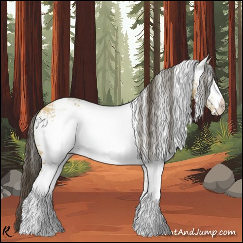 Horse Color:White Spotted Buckskin Dun 