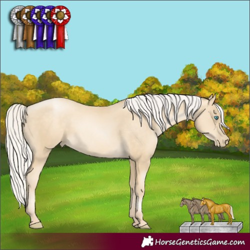 Horse Color:Silver Sable Cream Champagne Pearl 