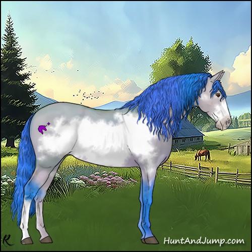 Horse Color:Watercolor Buckskin Dun Frame 