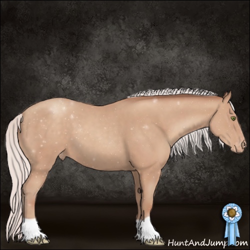Horse Color:Silver Classic Champagne Appaloosa 