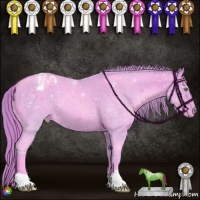 Horse Color:Watercolor Gold Champagne Appaloosa 