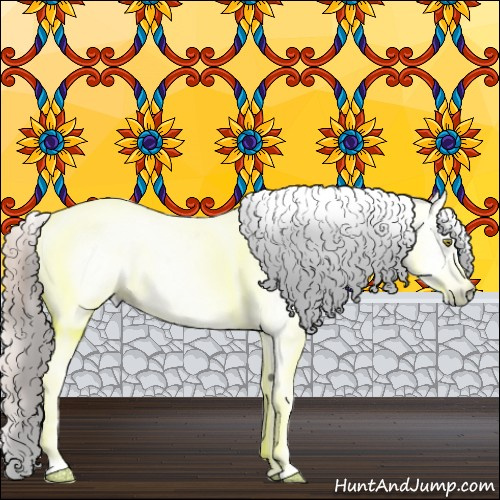 Horse Color:Gray Gold Champagne Fewspot
