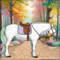 Horse Color:Gray Watercolor Chestnut Splash 