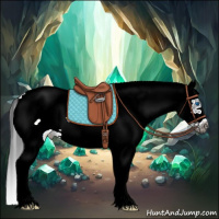 Horse Color:White Spotted Black Splash Frame