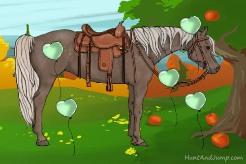 Horse Color:Silver Black 