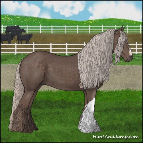 Horse Color:Silver Black 