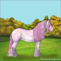 Horse Color:Watercolor Liver Red Dun Ice Roan Onyx