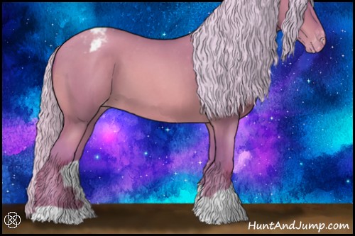Horse Color:Watercolor Silver Sable Champagne Roan Varnish