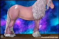 Horse Color:Watercolor Silver Sable Champagne Roan Varnish 