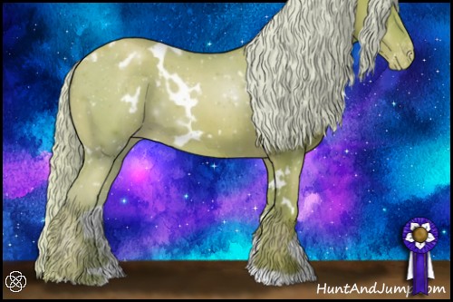 Horse Color:Watercolor White Spotted Silver Classic Champagne Appaloosa 