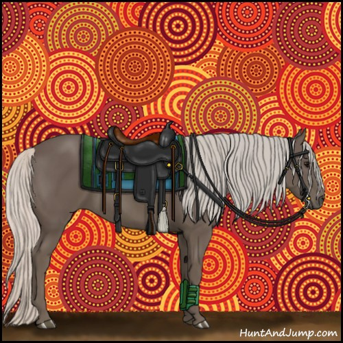Horse Color:Silver Black 