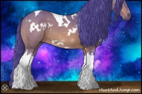 Horse Color:Watercolor White Spotted Buckskin Tobiano 