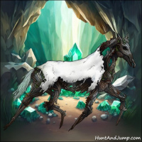 Horse Color:Gray Watercolor Brown Frame