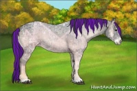 Horse Color:Painted Blue Onyx Ice