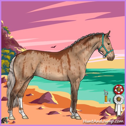 Horse Color:Silver Brown Dun Brindle 