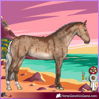 Horse Color:Silver Brown Dun Brindle