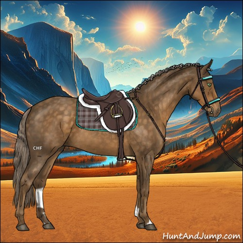 Horse Color:Chocolate Palomino Roan