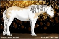Horse Color:Silver Amber Champagne Dun Splash Frame 