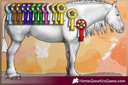 Horse Color:Cremello Roan Varnish