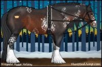 Horse Color:White Spotted Brown Tobiano 