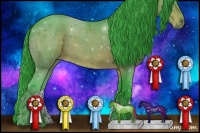 Horse Color:Watercolor Bay Roan 