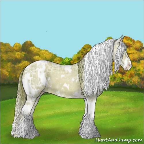 Horse Color:Watercolor White Spotted Gold Champagne Ice Sabino Appaloosa