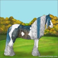 Horse Color:Watercolor Brown Ice Splash Tobiano