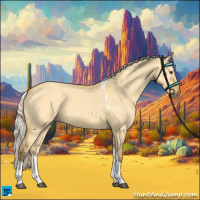 Horse Color:Silver Buckskin Dun Tobiano 