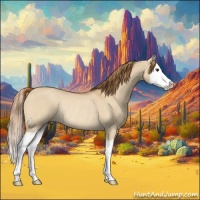 Horse Color:Red Dun Roan Splash Rabicano 