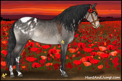 Horse Color:Brown Dun Mushroom Tobiano Blanket 