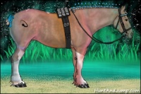 Horse Color:Silver Grullo Roan Tobiano 