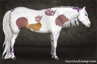 Horse Color:Watercolor Silver Bay Splash Tobiano 