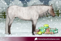 Horse Color:Silver Brown Roan Dun Tobiano