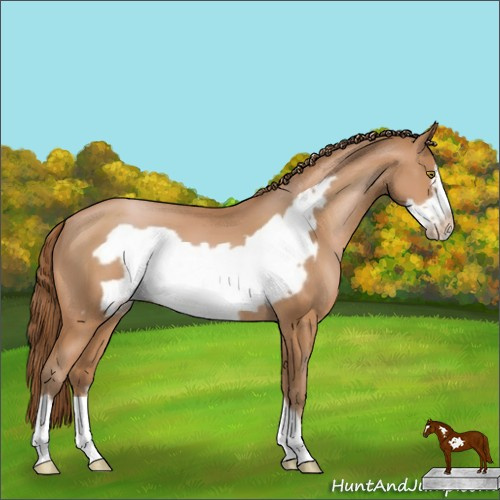 Horse Color:Brown Pearl Frame 