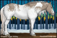 Horse Color:White Spotted Silver Grullo Tobiano 