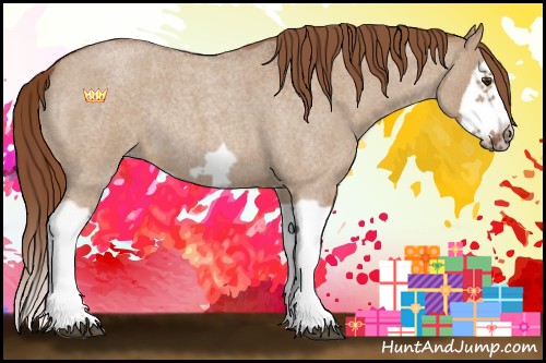 Horse Color:Red Dun Roan Splash Frame Rabicano 