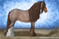 Horse Color:Liver Red Roan 