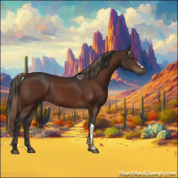 Horse Color:Liver Chestnut  and Bay 